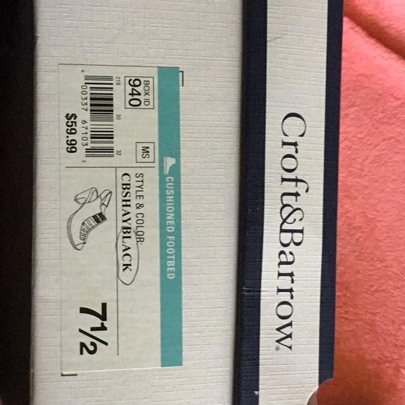 EUC Croft & Barrow Shay. Black, cushioned footbed. Size 7 1/2 - Picture 5 of 7